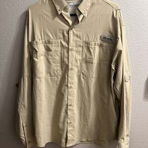 Columbia Men's PFG Tamiami II Long-Sleeve Shirt in Fossil